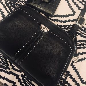 Brighton JoJo Domed Oranizer Crossbody with studs